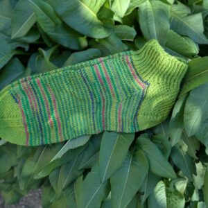 groengestreepte sneakersok 1