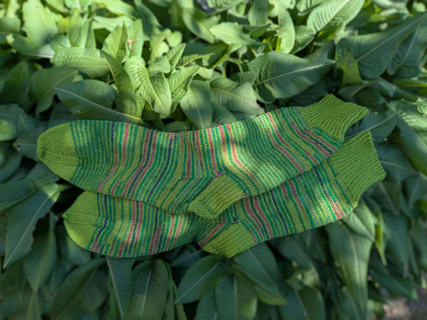 Groengestreepte sokken maat 39-40