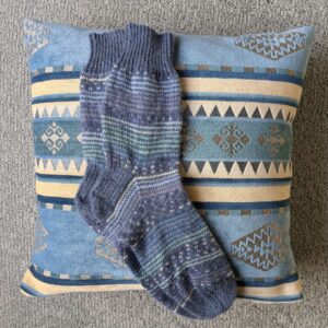 Blauwgestreepte sok door Mrs Socks